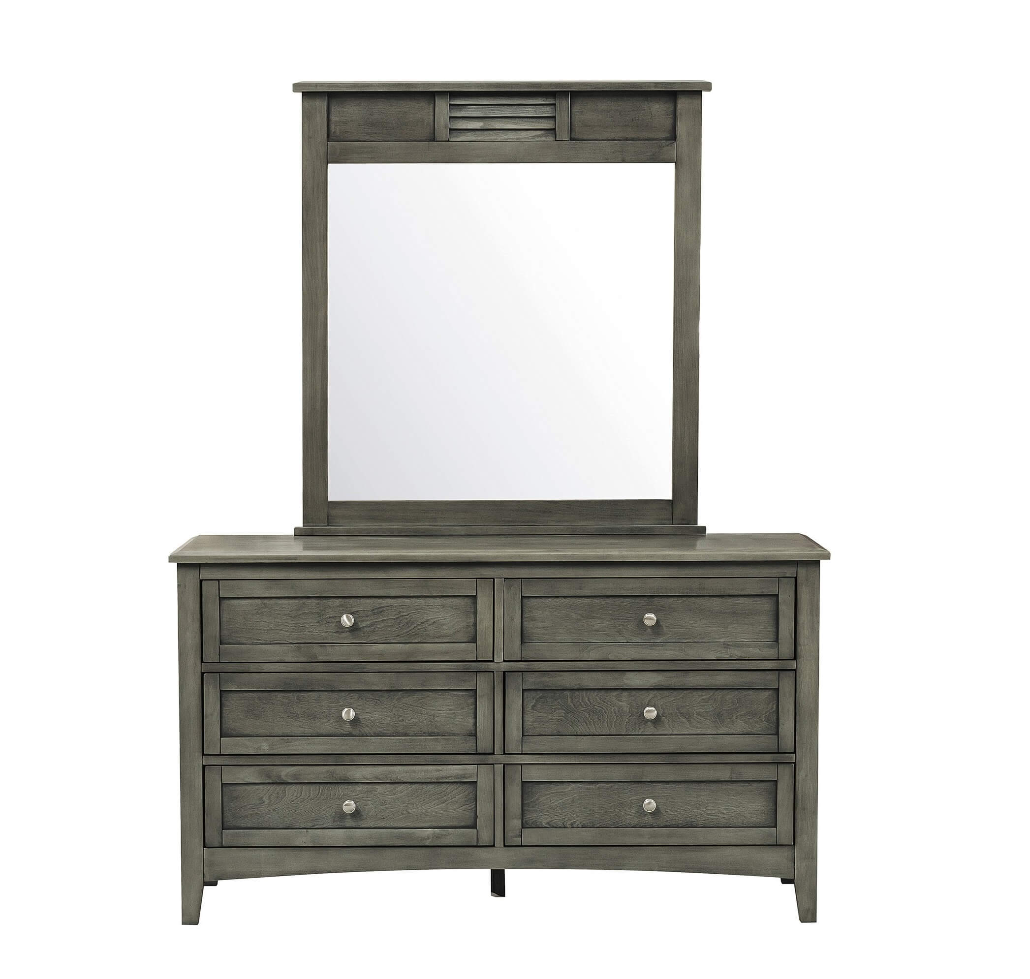 Garcia Wood/Wood Veneer Rectangular Mirror