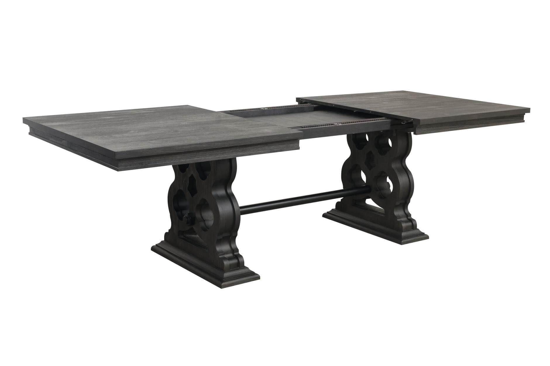 Arasina Traditional Rectangular Wood Extendable Dining Table by Homelegance