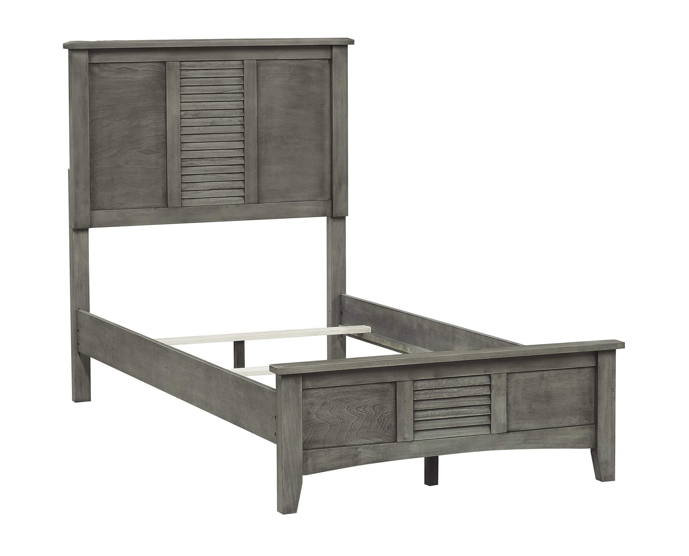 Garcia Wood/Wood Veneer Panel Bed, Twin Size