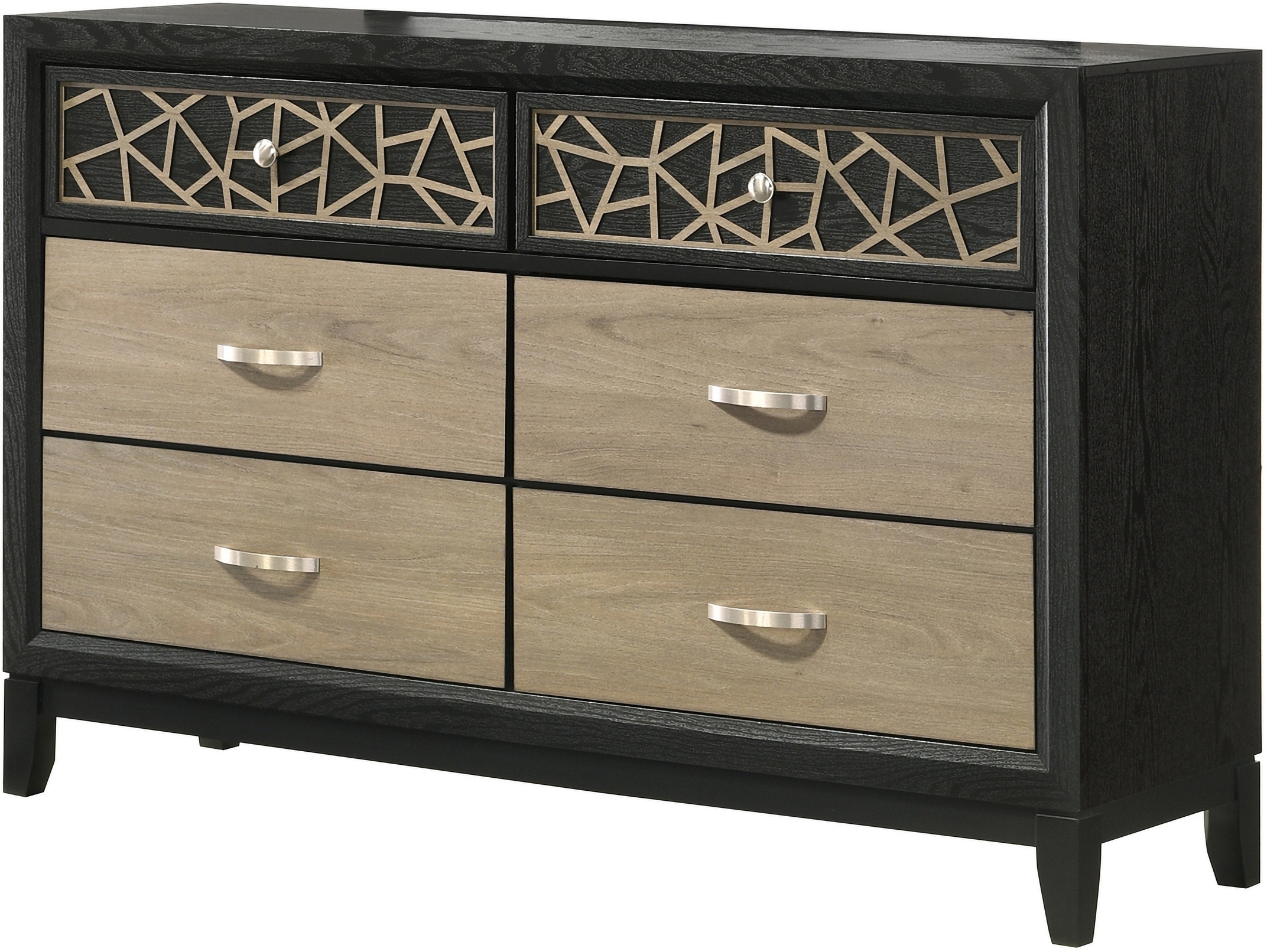 Selena Fabric/Wood Regular Bedroom Set