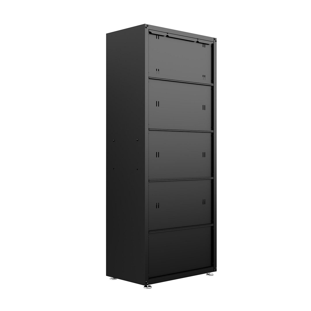 Fortress Textured Metal 75.4-inch Garage Cabinet w/4 Adjustable Shelves