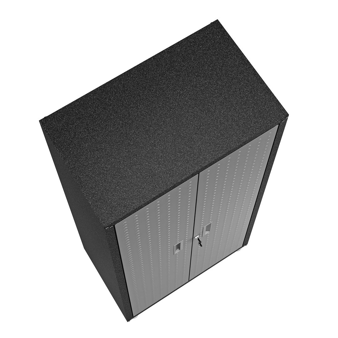 Fortress Customizable Textured Metal Garage Saving Space Metal Storage Set