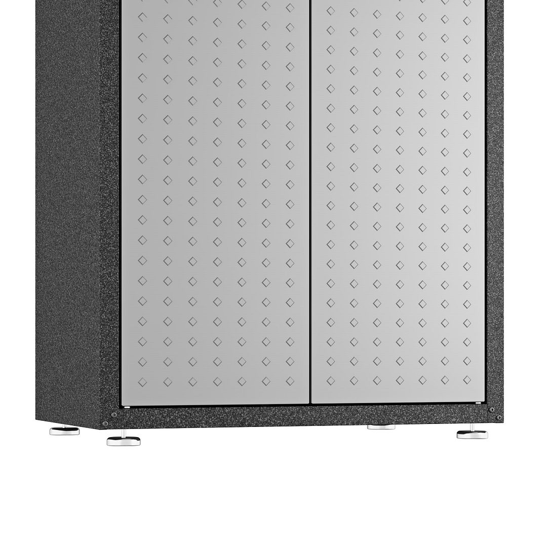 Fortress Customizable Textured Metal Garage Saving Space Metal Storage Set