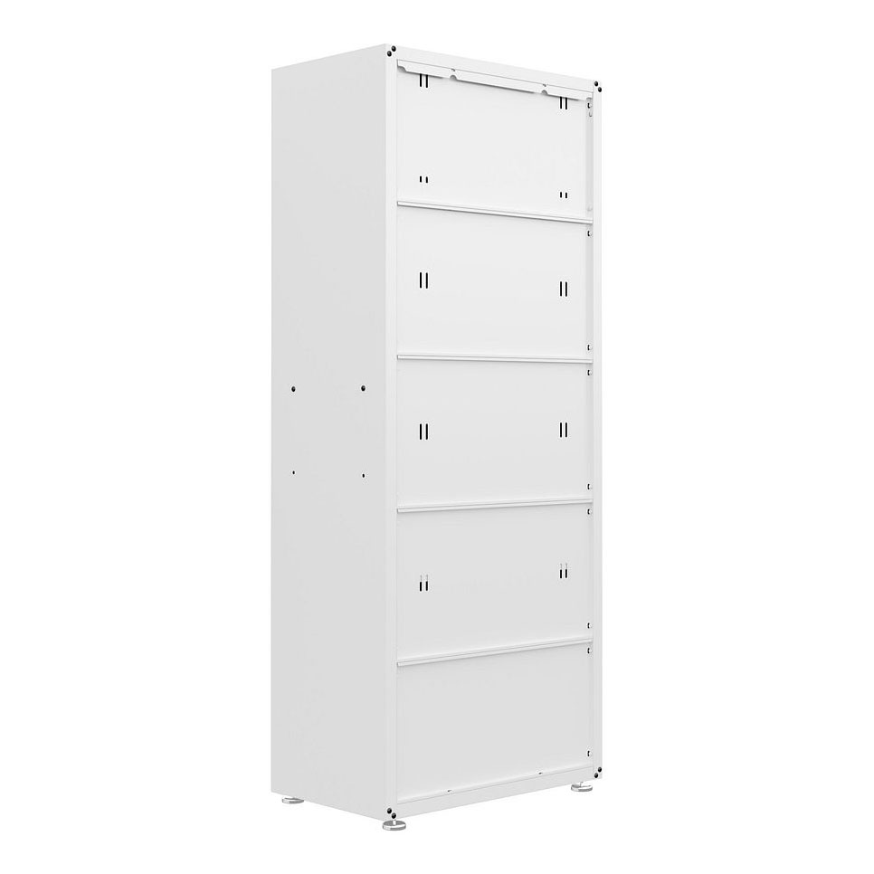 Fortress Textured Metal 75.4-inch Garage Cabinet w/4 Adjustable Shelves