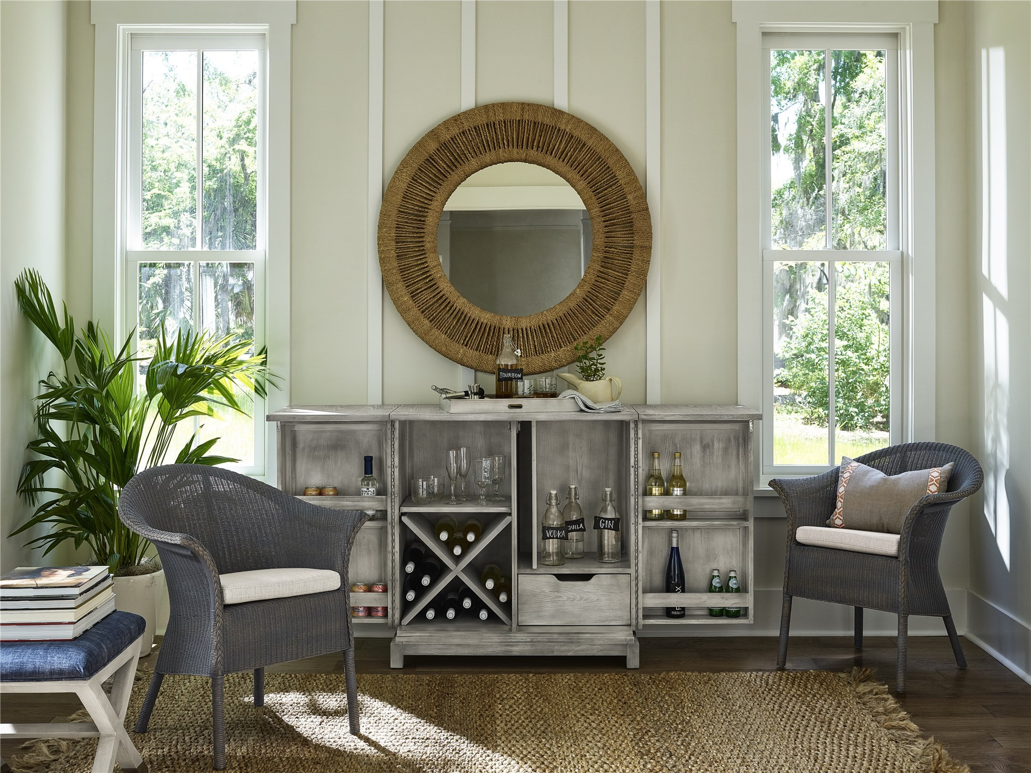 Coca Plum Woven Rope Mirror