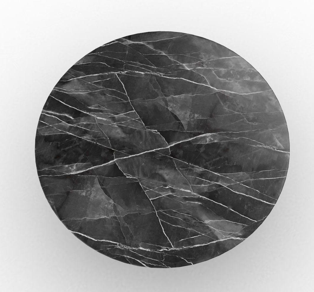 Twins Metal/Ceramic Round Dining Table