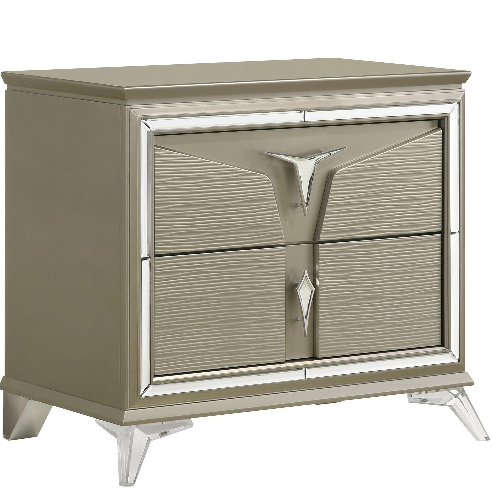 Sand Birch Gloss Modern Chest