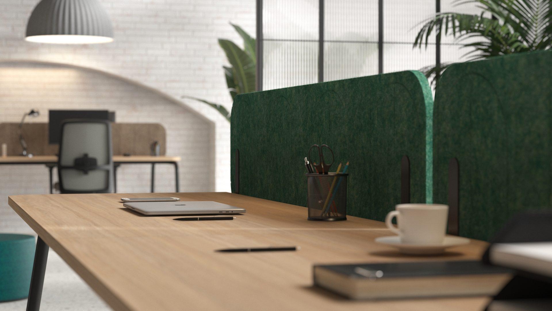 Round Pet Acoustic Screen for Bench Desk