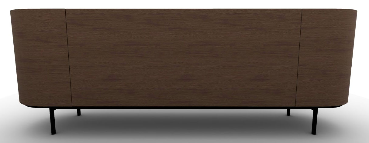 Lake Wood/Ceramic/Metal Sideboard w/5 Doors