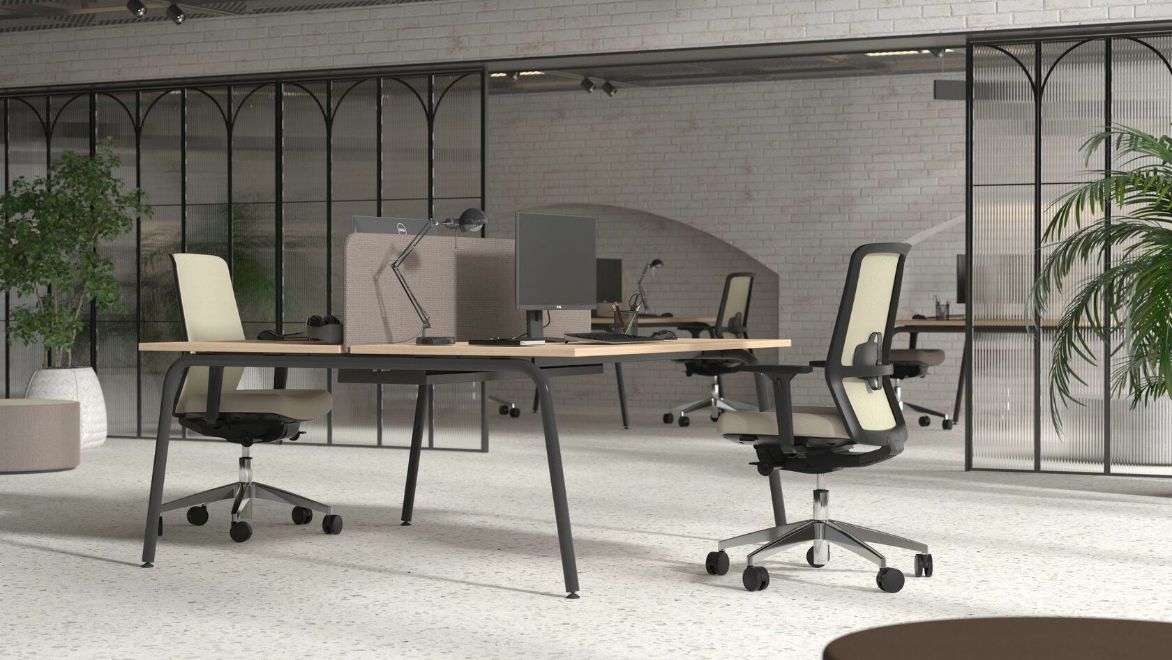 Mesh Backrest & Synchro Mechanism Armchair