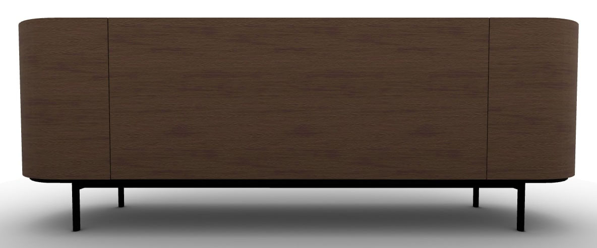 Lake Wood/Ceramic/Metal Sideboard w/5 Doors