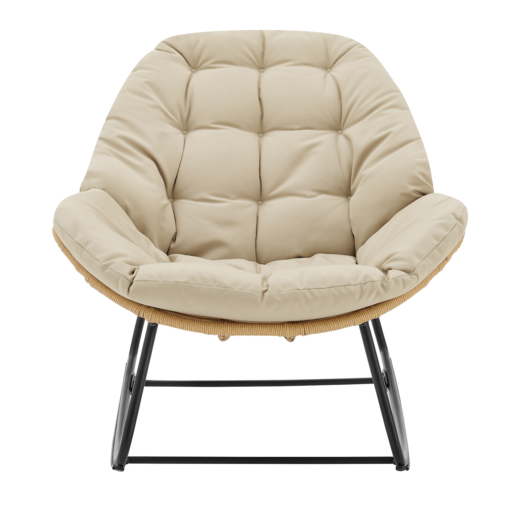Benson 6-Piece Patio Rocking Chair Set w/Ottomans & Tables