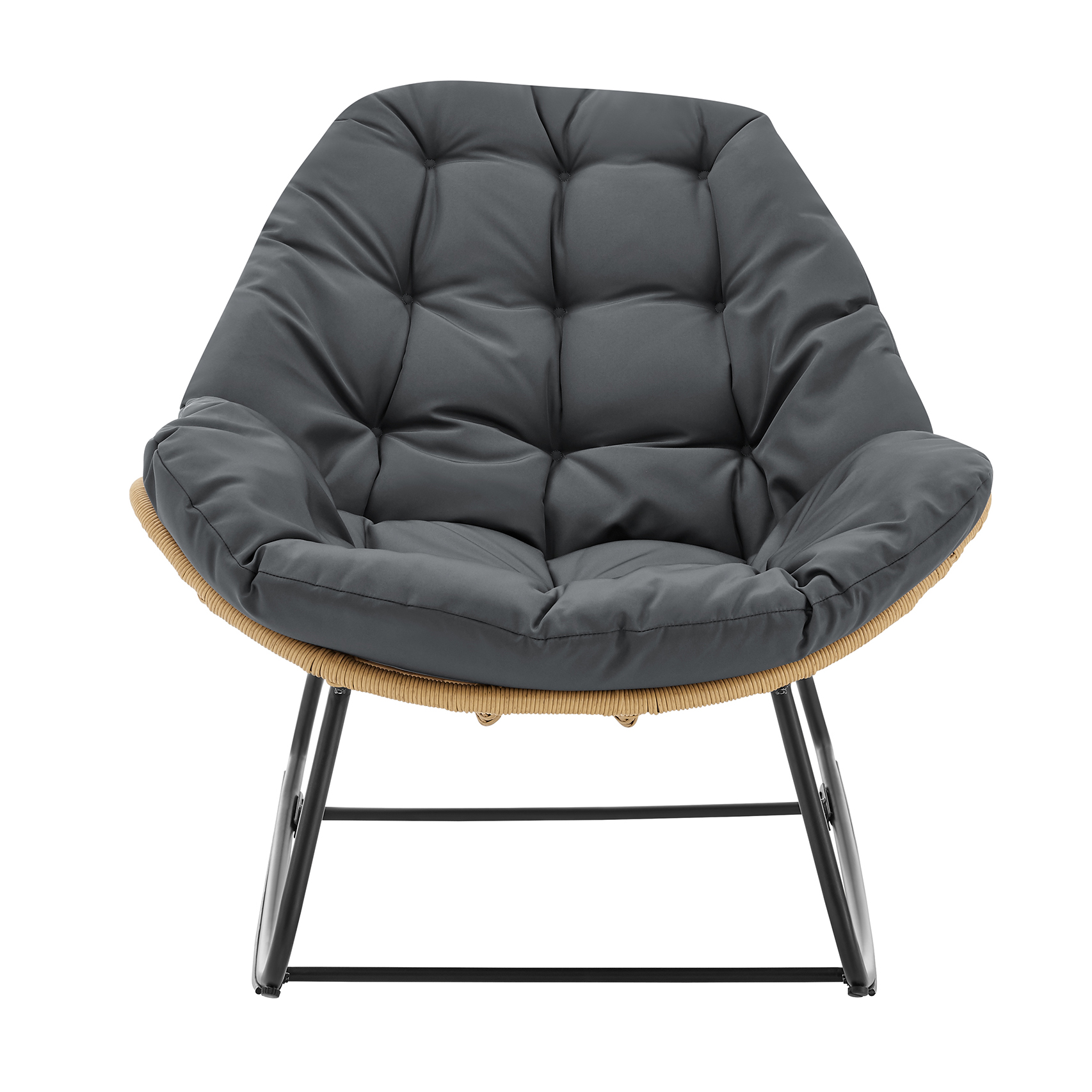 Benson 6-Piece Patio Rocking Chair Set w/Ottomans & Tables