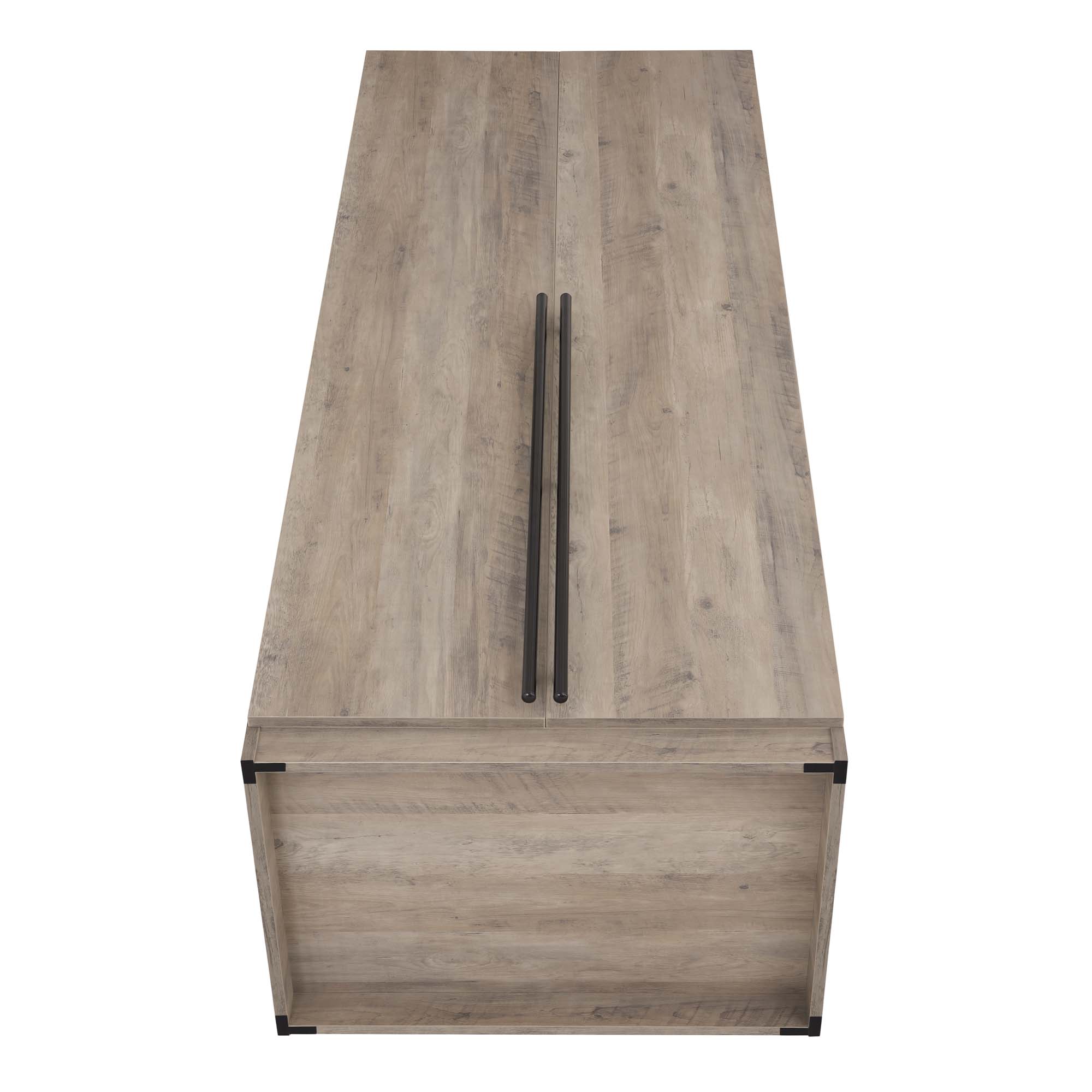 Lee Freestanding 2-Piece Wardrobe Closet w/1 Hanging Rod, 2 Drawers, 3 Shoe Shelves & 5 Shelves 