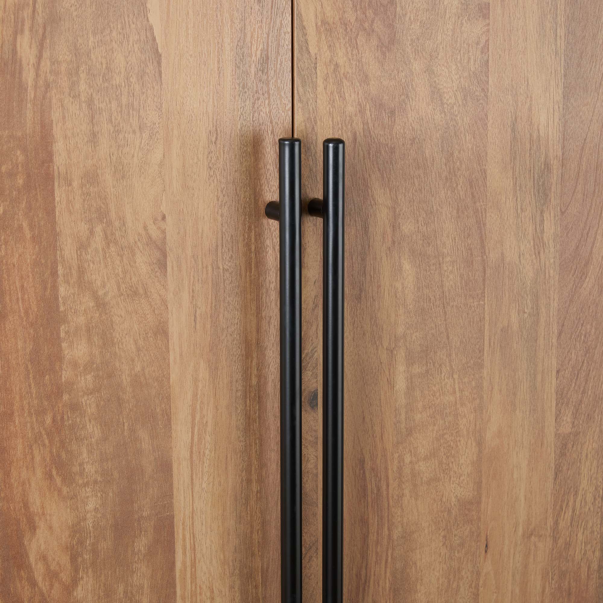 Lee Freestanding 2-Piece Wardrobe Closet 2.0 w/1 Hanging Rod, 1 Shelf & 2 Drawers 