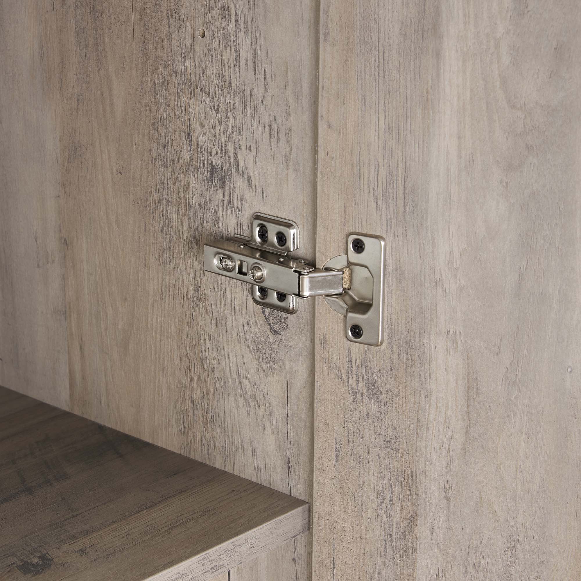 Lee Freestanding 2-Piece Wardrobe Closet 3.0 w/1 Hanging Rod, 3 Shoe Shelves & 1 Basic Shelf 