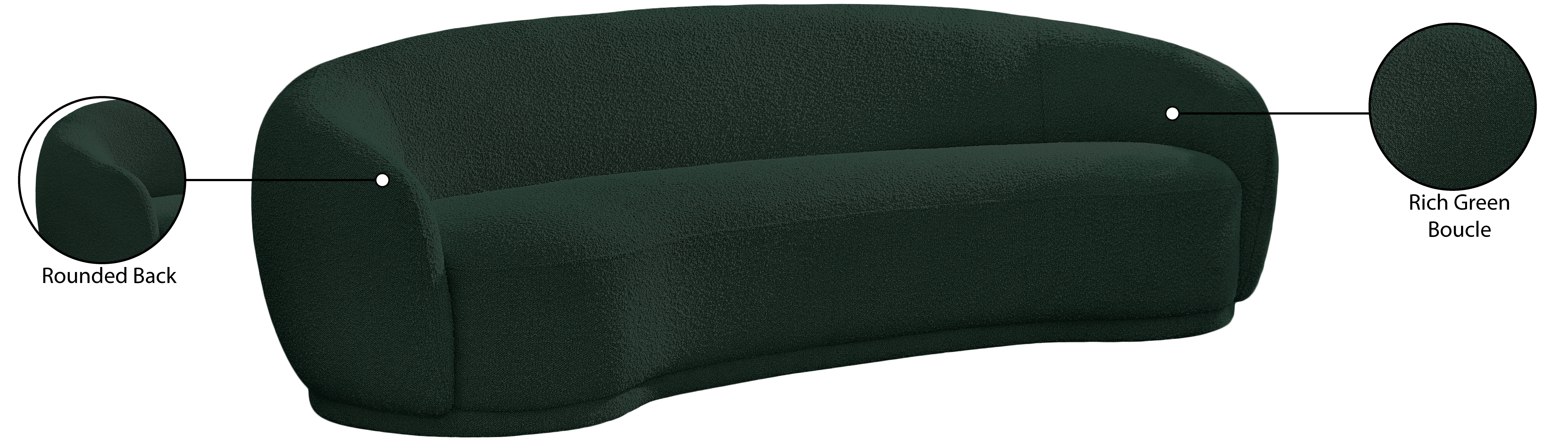 Hyde Boucle Fabric Sofa