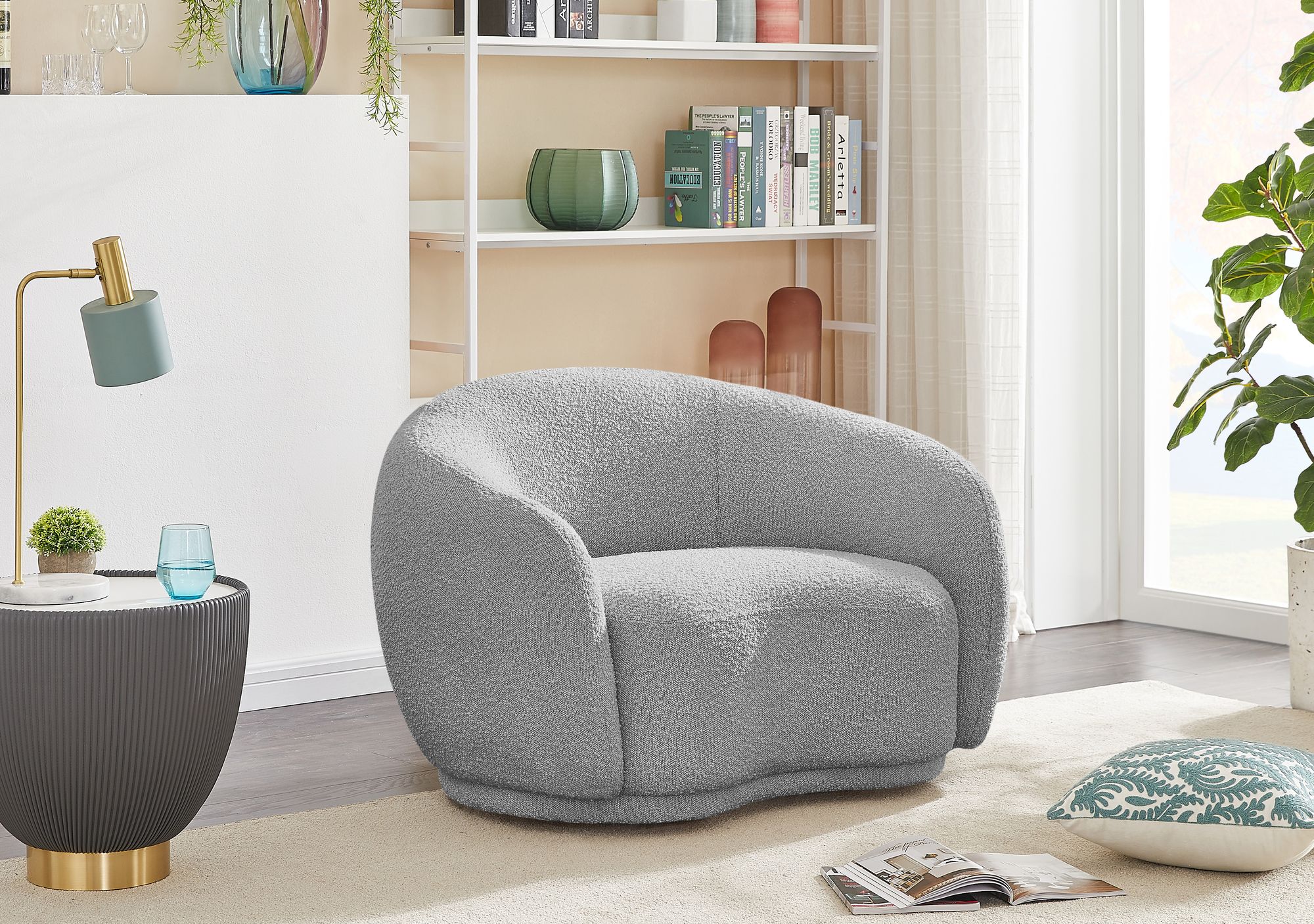 Hyde Boucle Fabric Chair