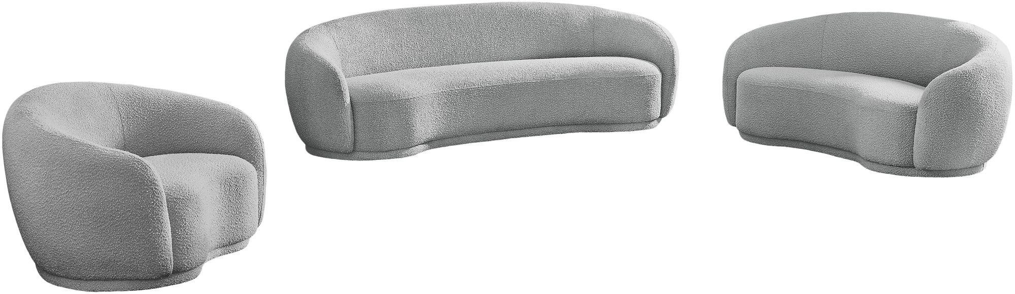 Hyde Boucle Fabric Loveseat