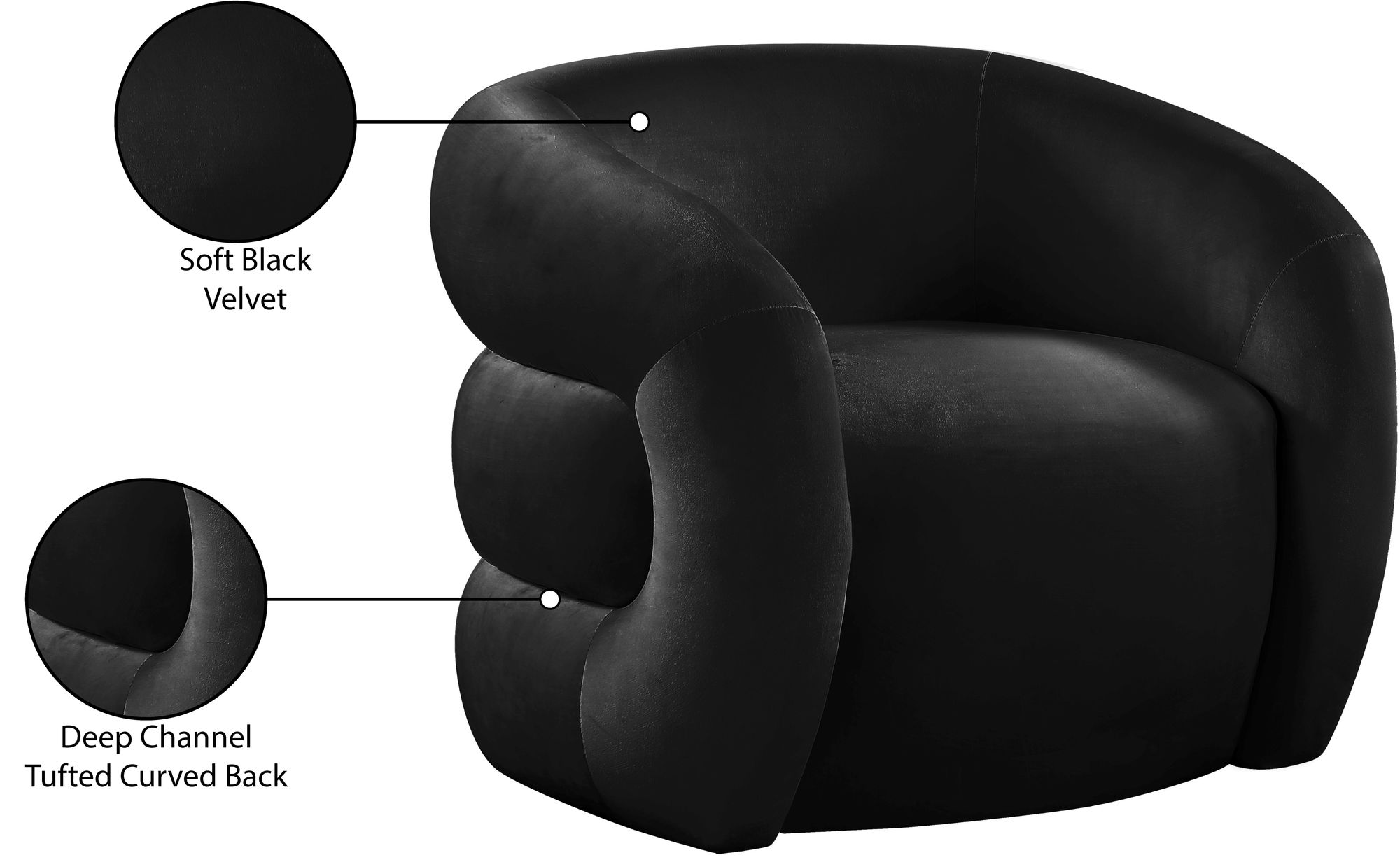 Roxbury Velvet Accent Chair