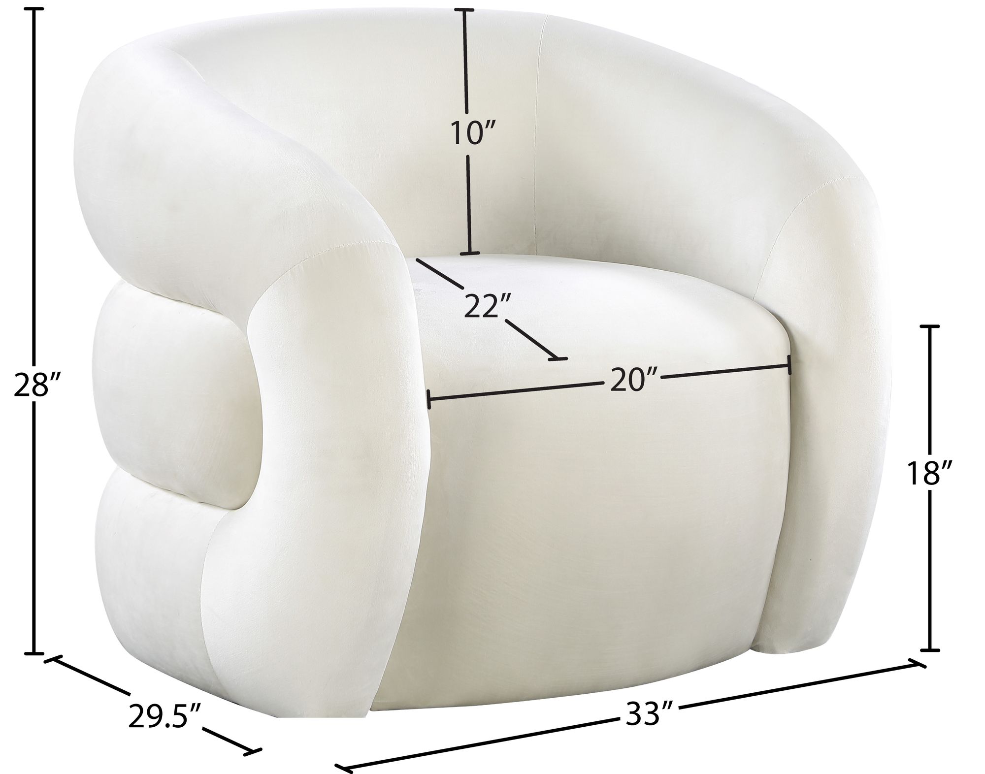 Roxbury Velvet Accent Chair