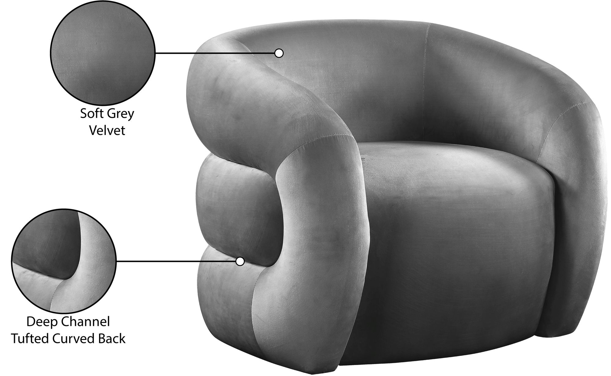 Roxbury Velvet Accent Chair
