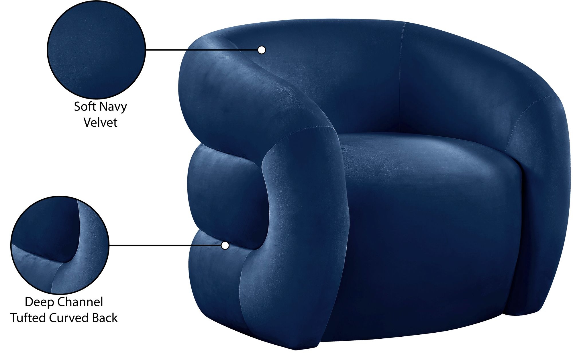 Roxbury Velvet Accent Chair