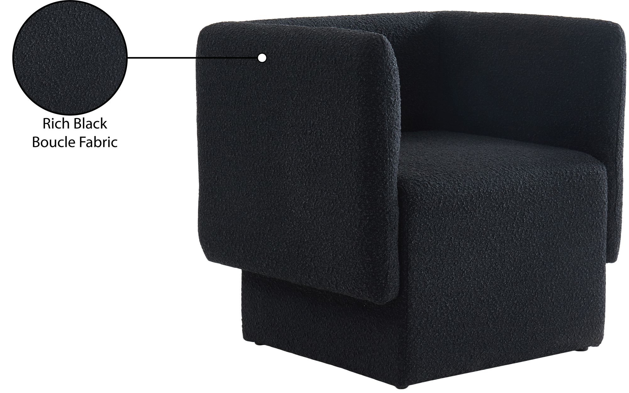 Vera Boucle Fabric Accent Chair
