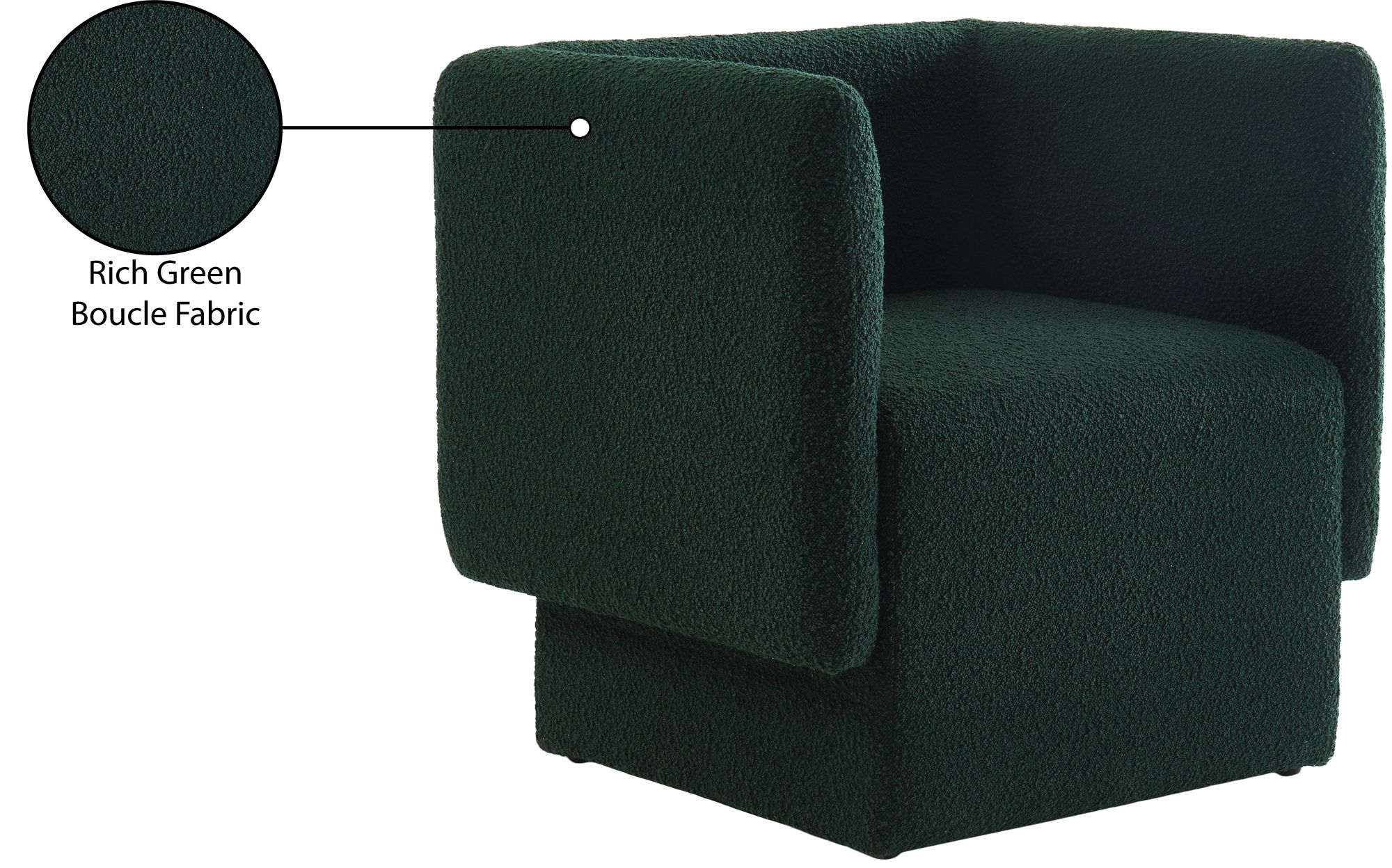 Vera Boucle Fabric Accent Chair