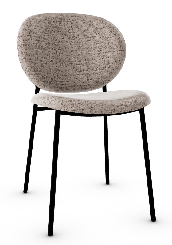 Ines Aspen Fabric/Metal Dining Chair