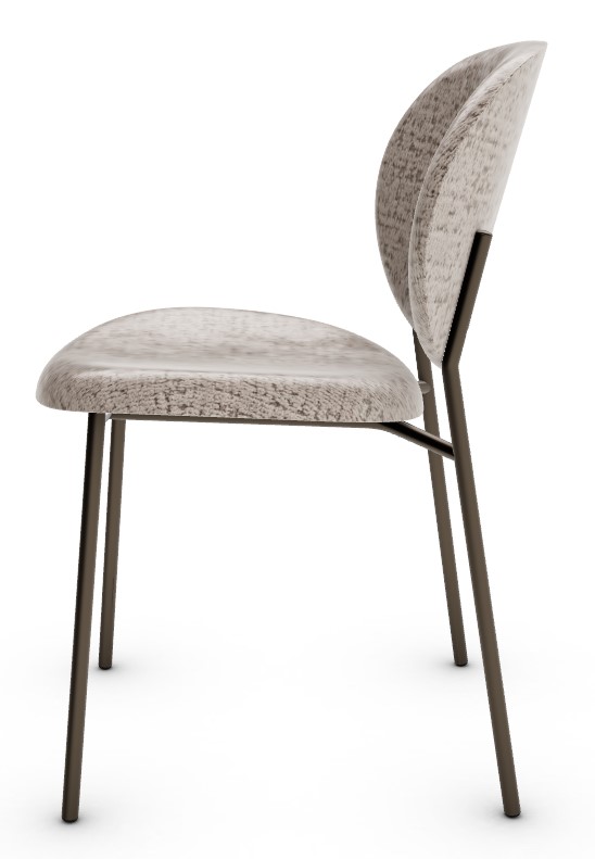 Ines Upholstery/Metal Dining Chair
