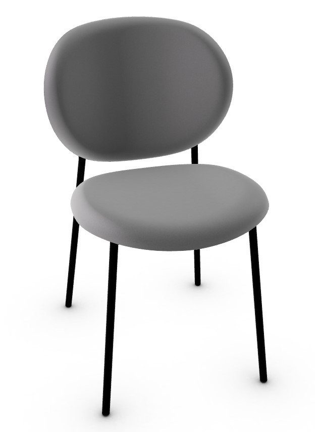 Ines Venice Fabric/Metal Dining Chair