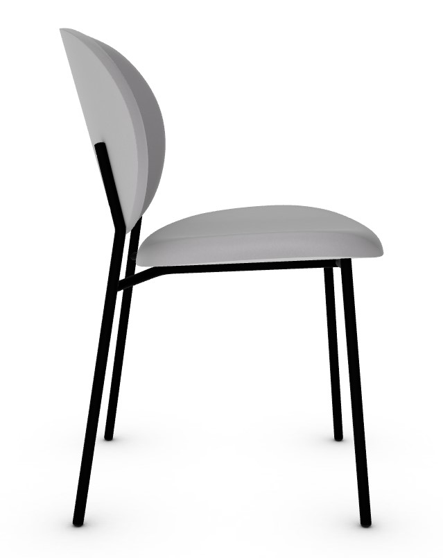 Ines Venice Fabric/Metal Dining Chair