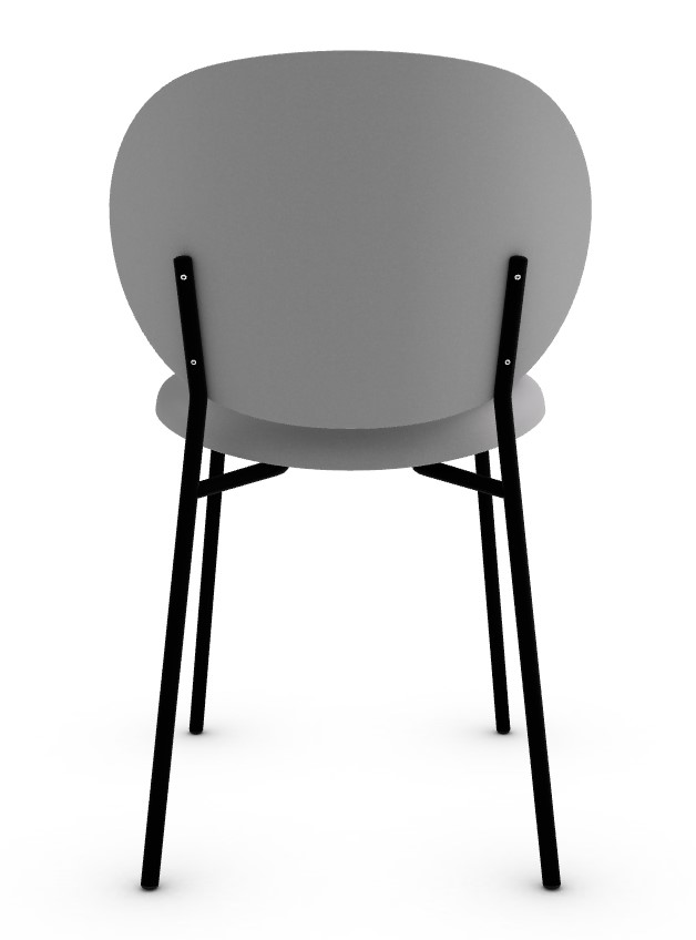 Ines Venice Fabric/Metal Dining Chair