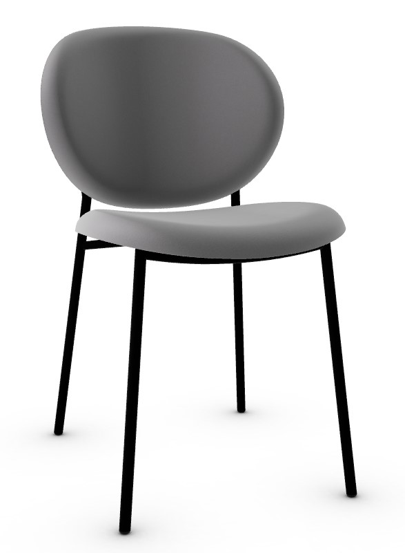 Ines Venice Fabric/Metal Dining Chair
