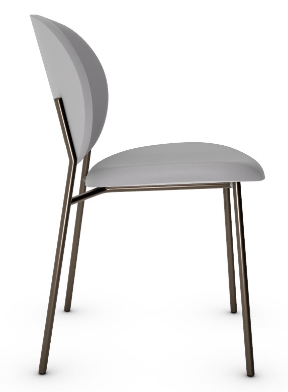 Ines Venice Fabric/Metal Dining Chair