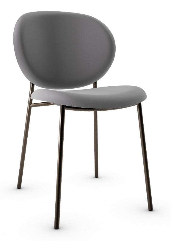 Ines Venice Fabric/Metal Dining Chair
