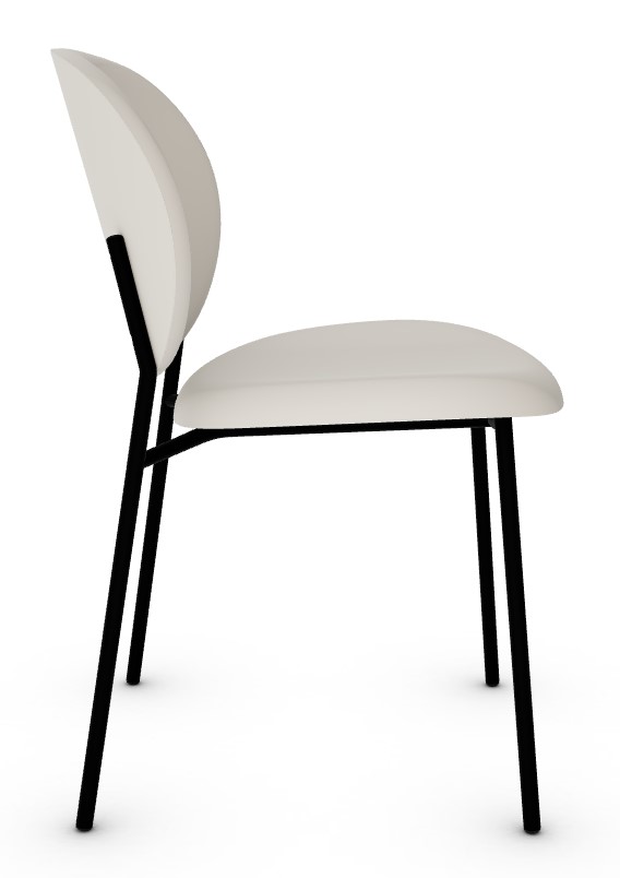 Ines Venice Fabric/Metal Dining Chair