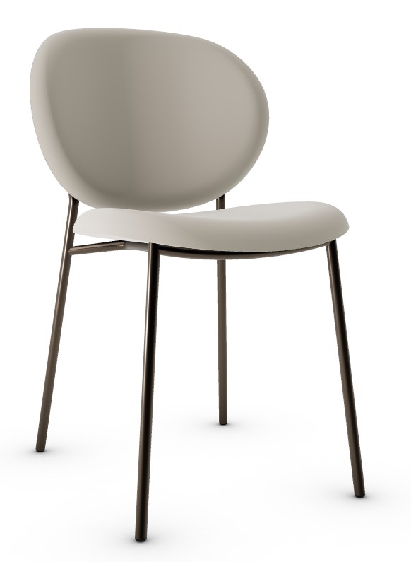 Ines Venice Fabric/Metal Dining Chair
