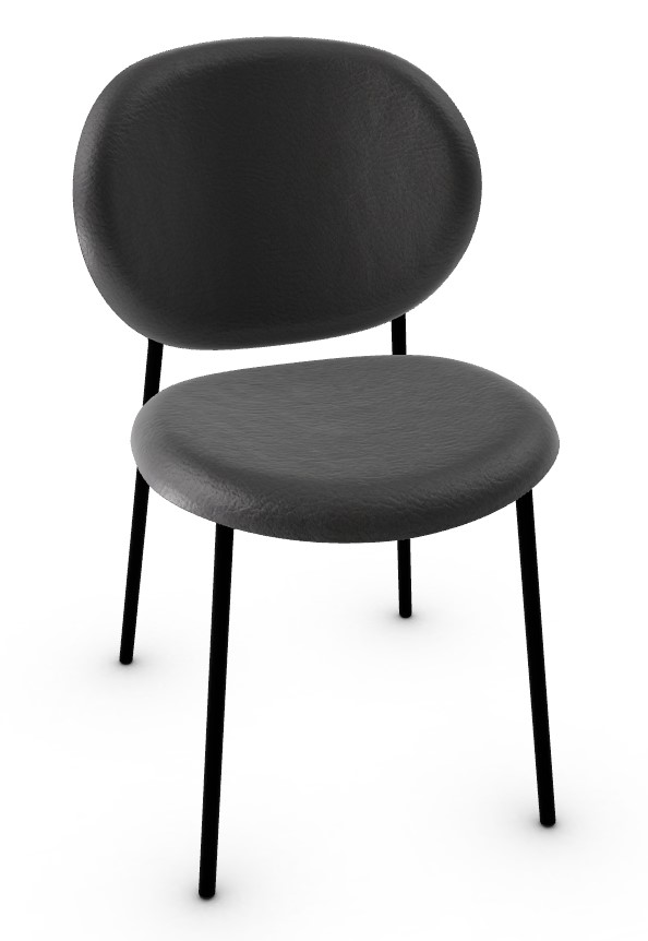 Ines Vintage Leatherette/Metal Dining Chair