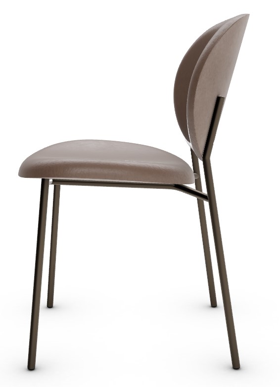 Ines Upholstery/Metal Dining Chair