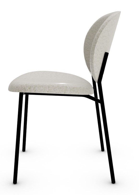 Ines Upholstery/Metal Dining Chair