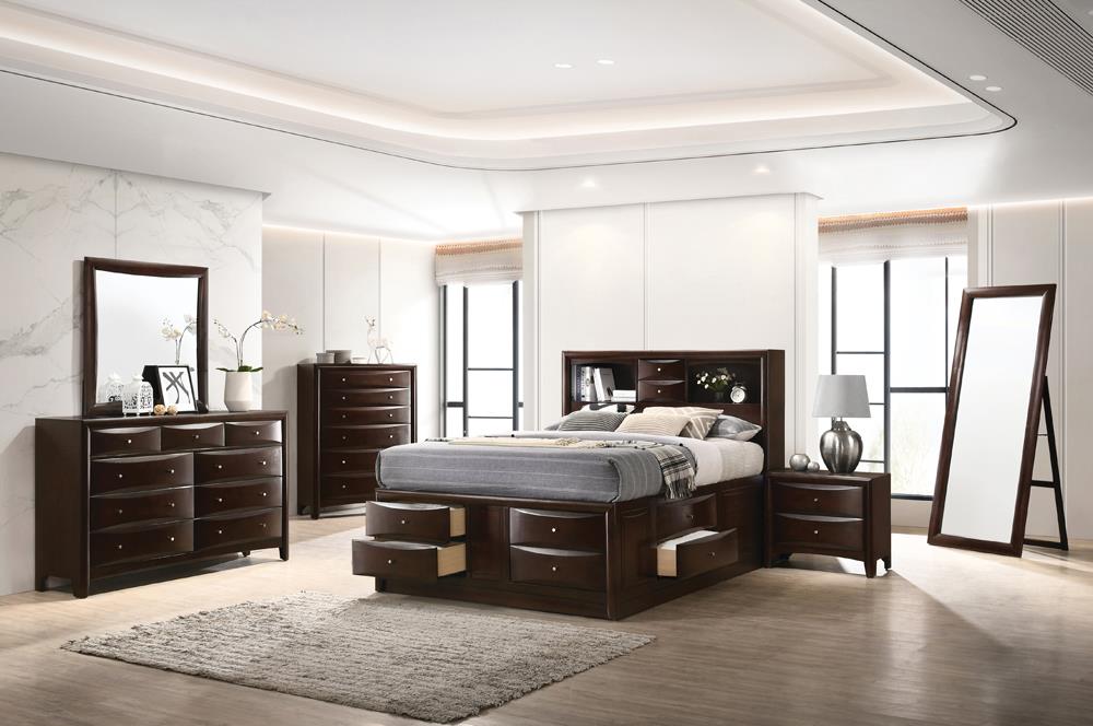 Phoenix Storage Bed w/10 Drawers, Eastern King Size
