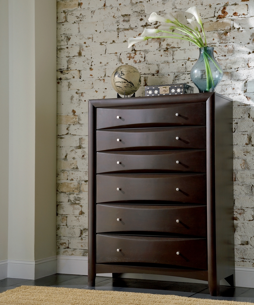 Phoenix Wood Chest w/6 Drawers