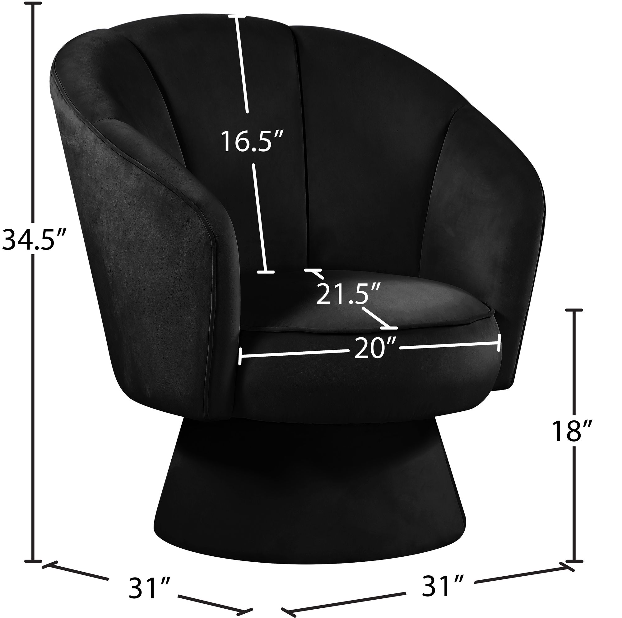 Swanson Velvet Accent Chair