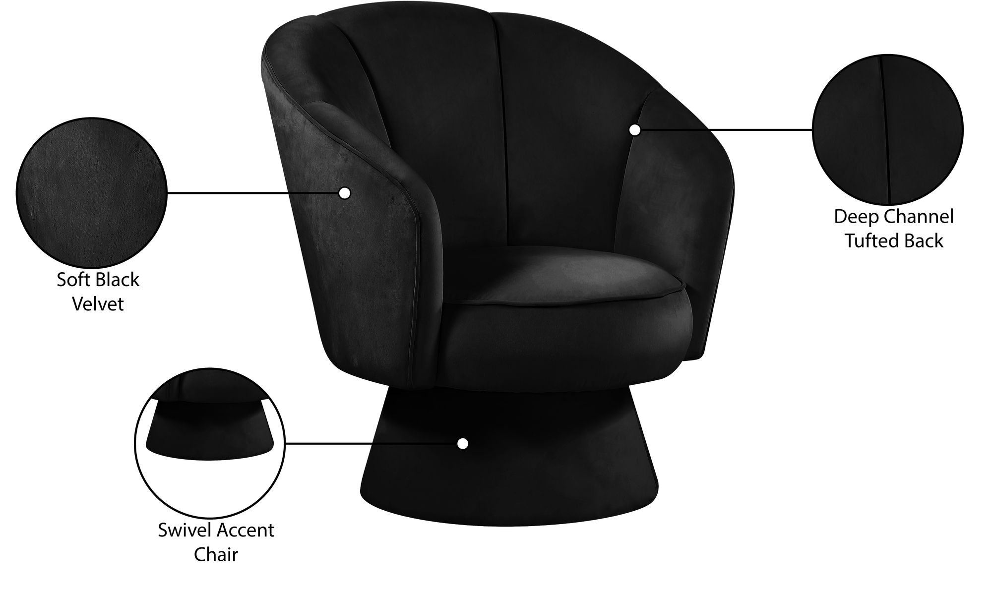 Swanson Velvet Accent Chair