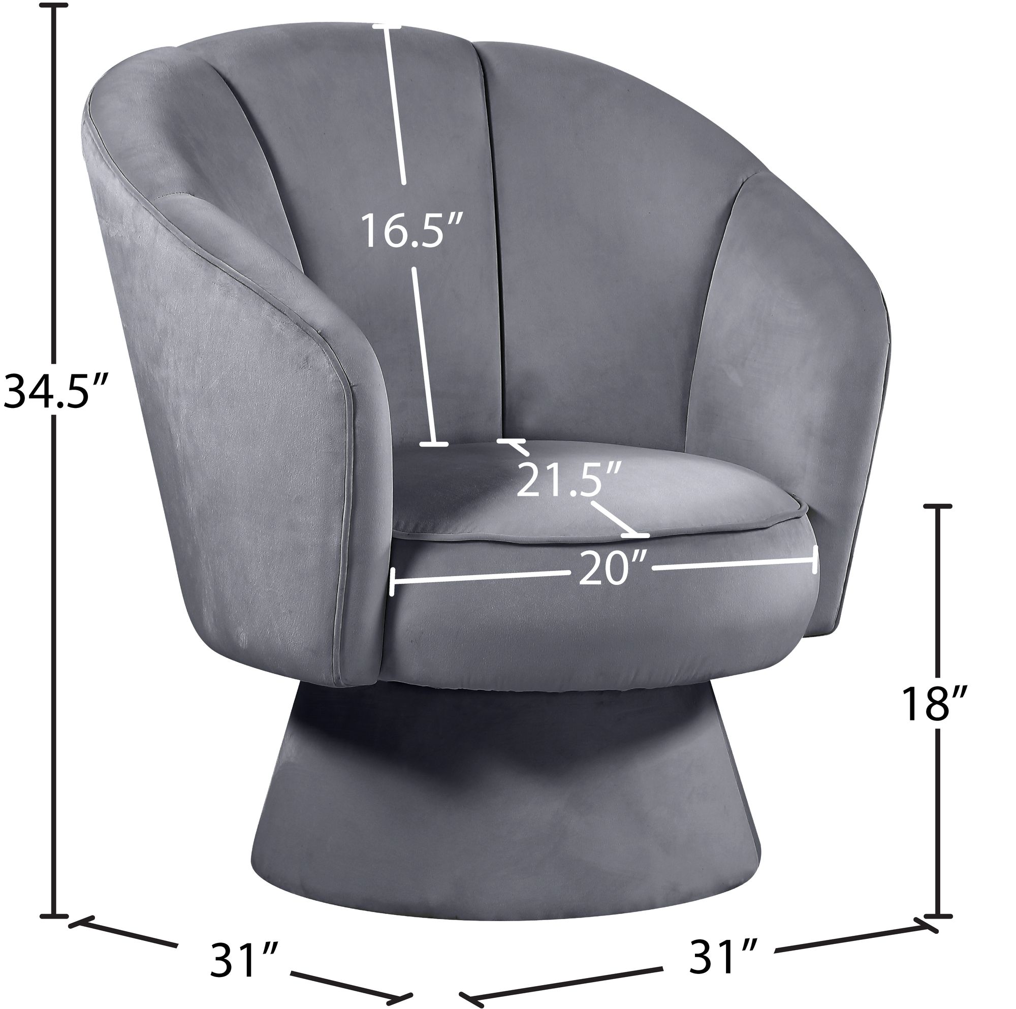 Swanson Velvet Accent Chair