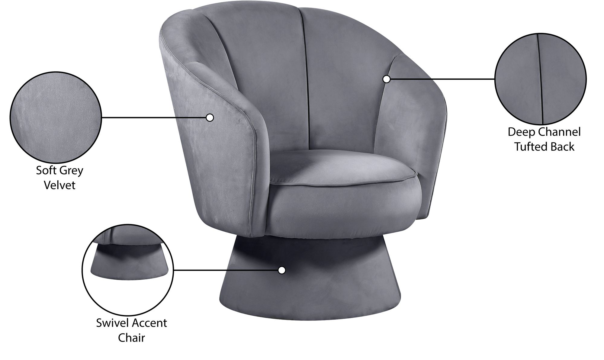 Swanson Velvet Accent Chair
