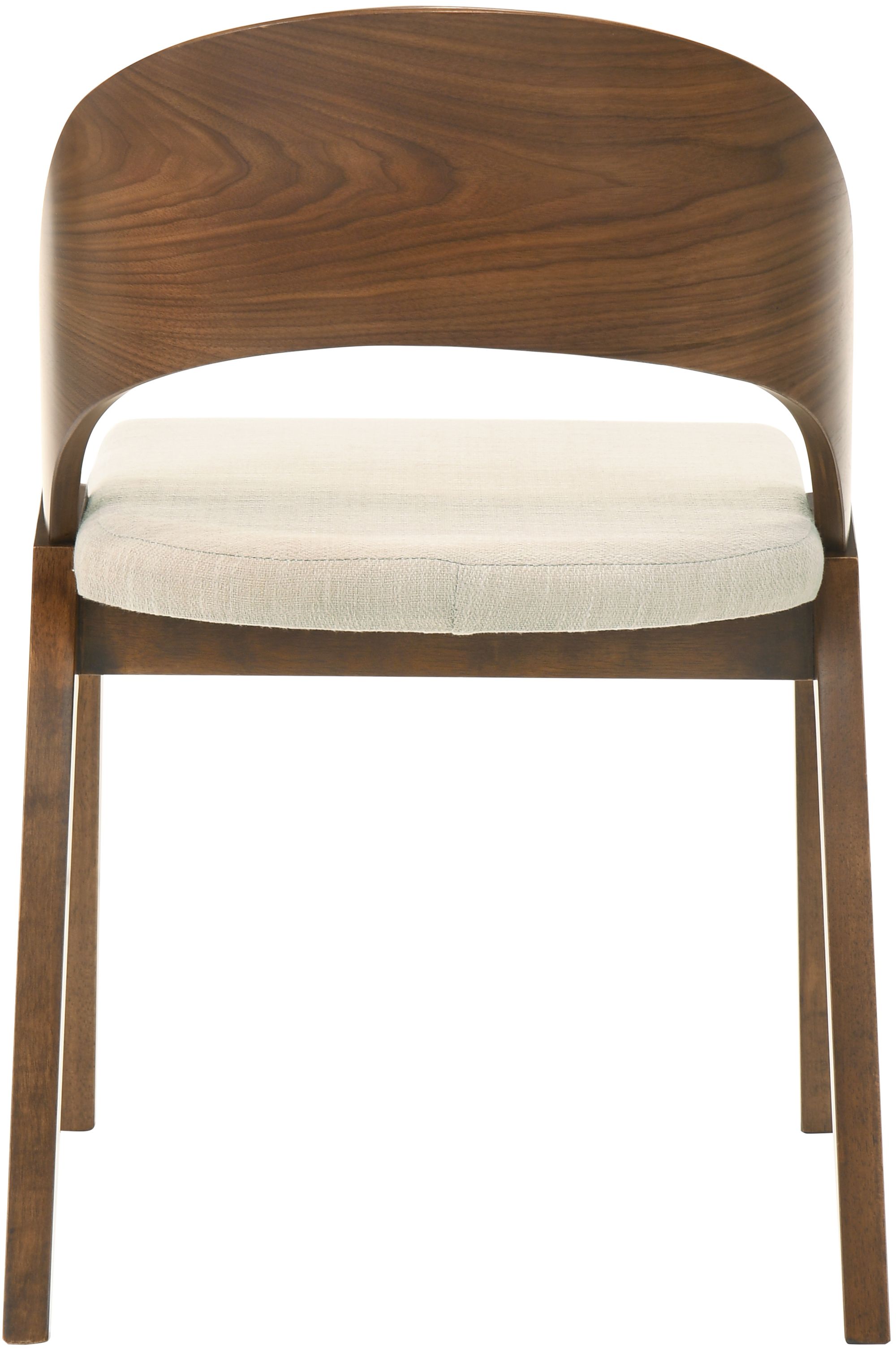 Woodson Linen Dining Chair with Walnut Veneer Base