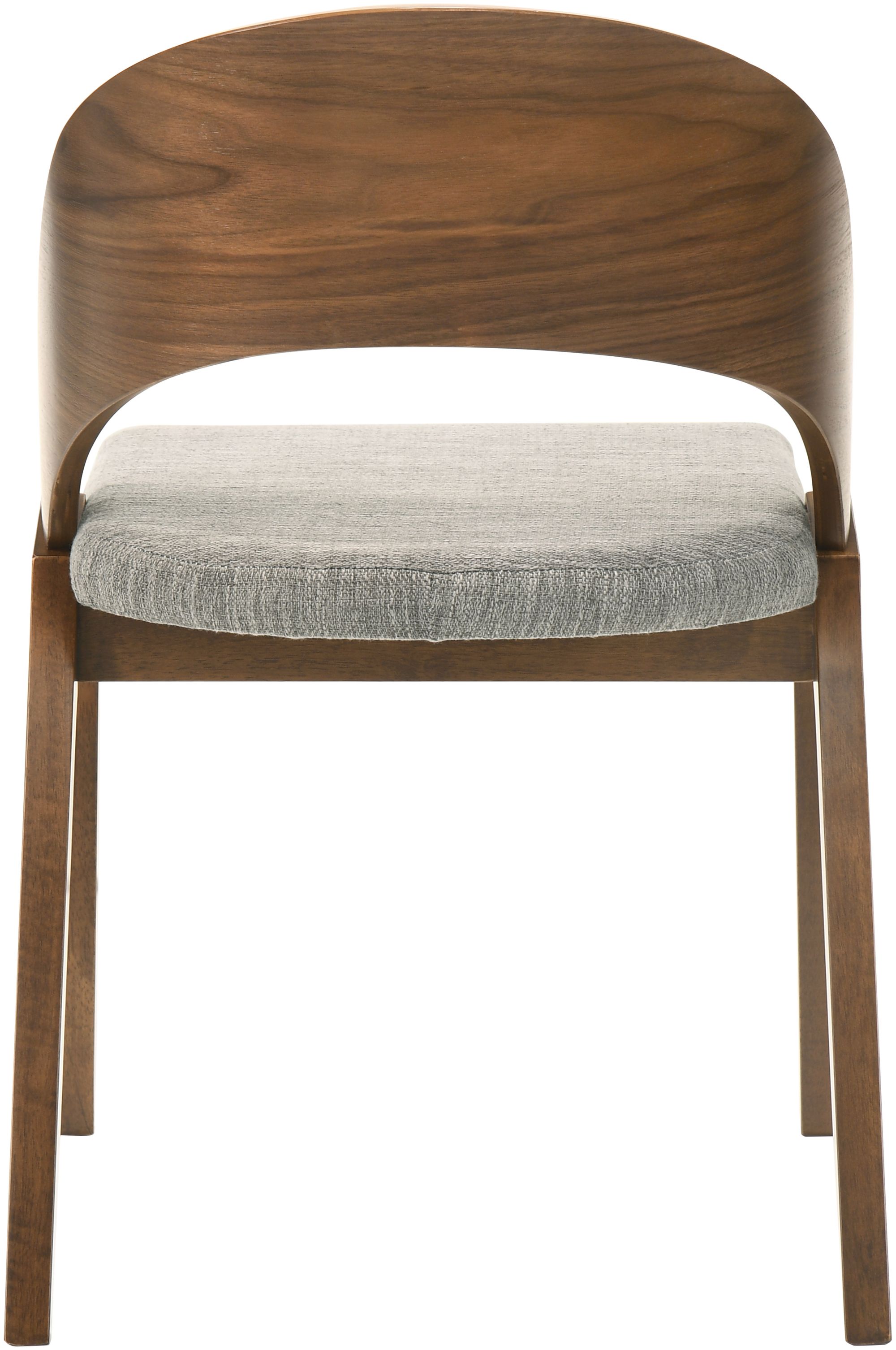 Woodson Linen Dining Chair with Walnut Veneer Base